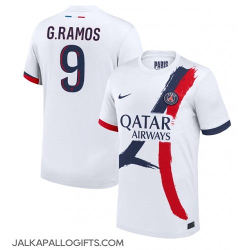 Paris Saint-Germain Goncalo Ramos #9 Vieraspaita 2024-25 Lyhythihainen